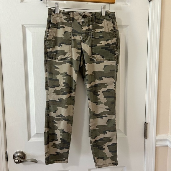 CASLON camo camouflage cropped pants - Picture 1 of 7